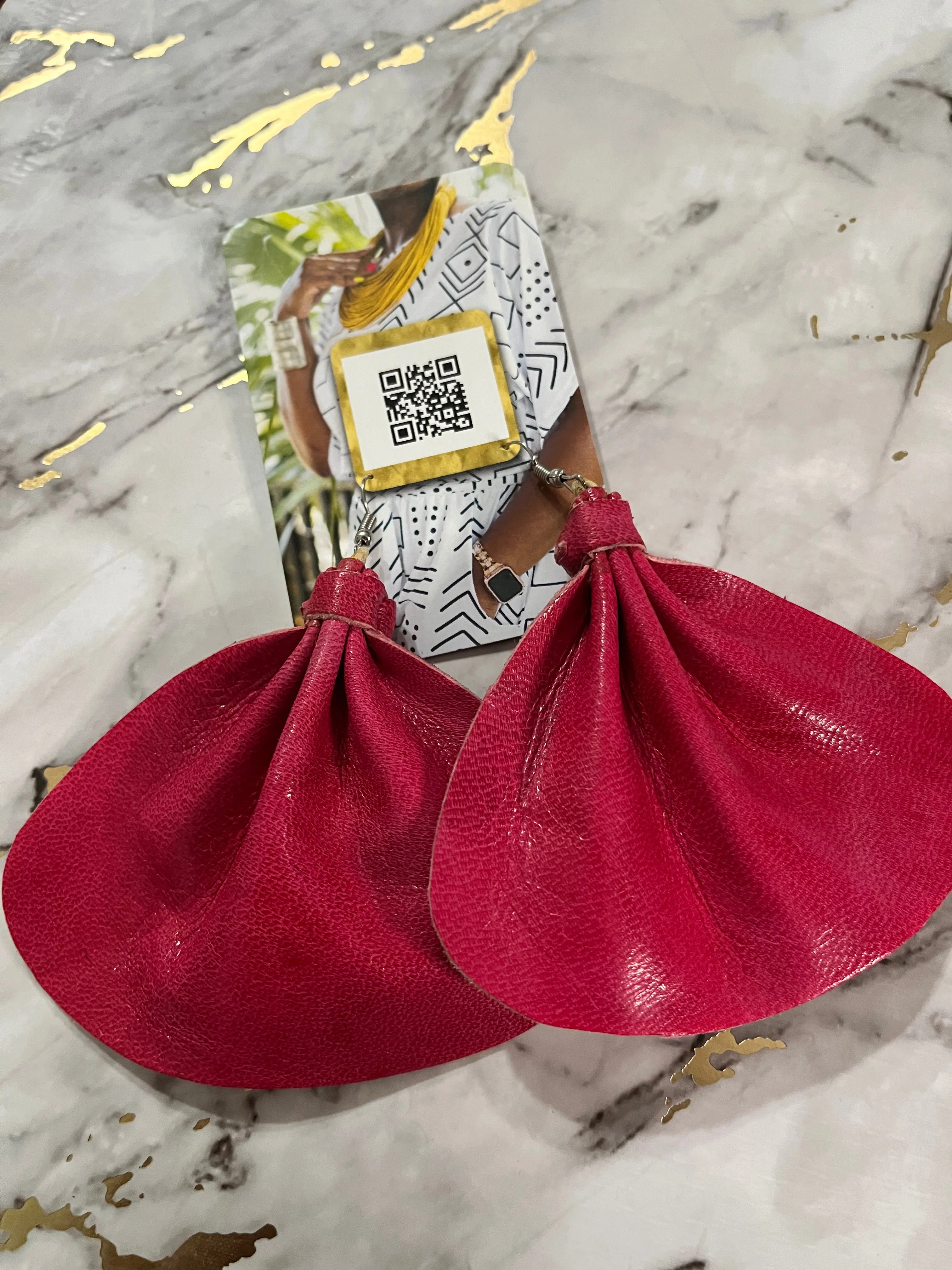 Serai Leather Earrings