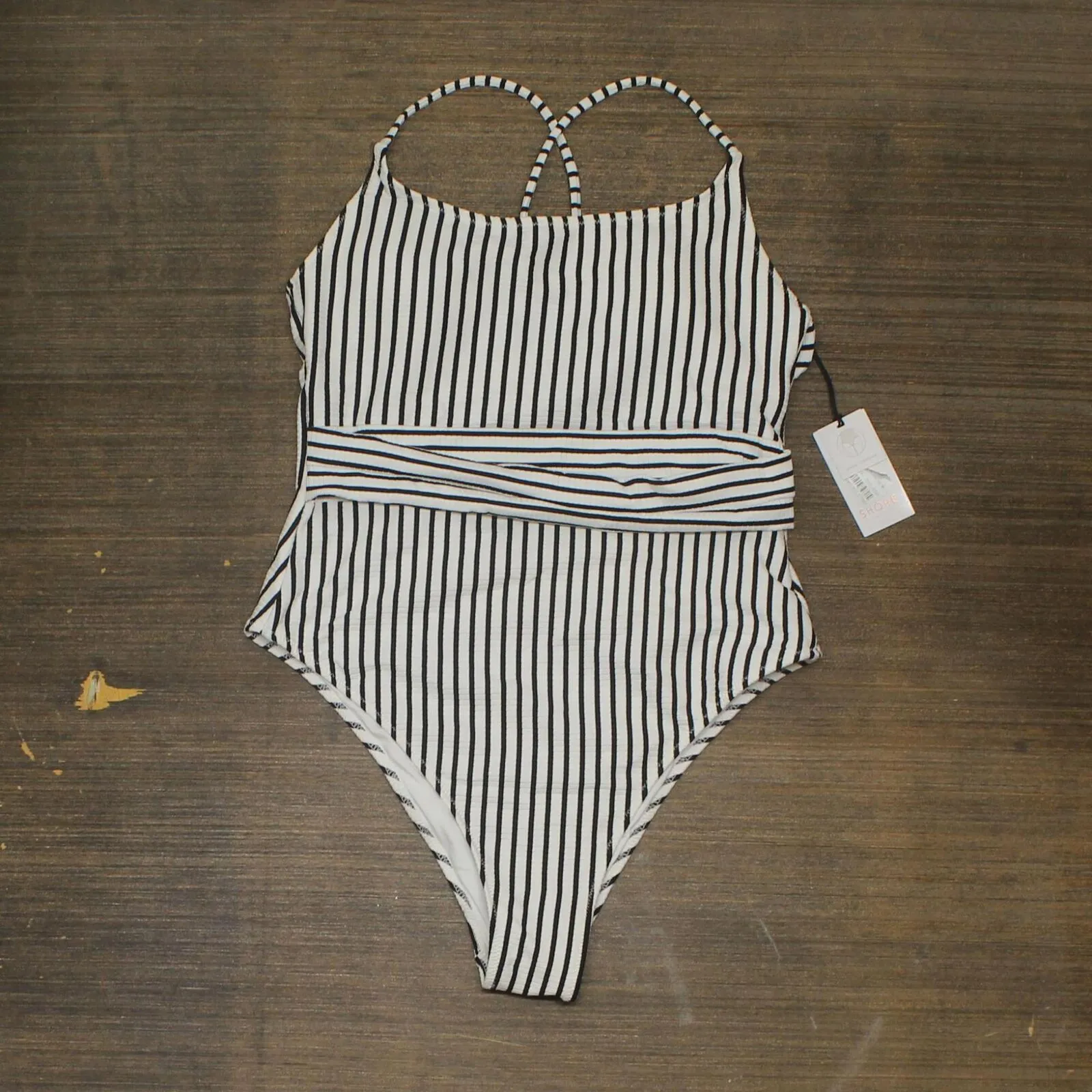 Shade & Shore Women's Ribbed One Piece Swimsuit AF039