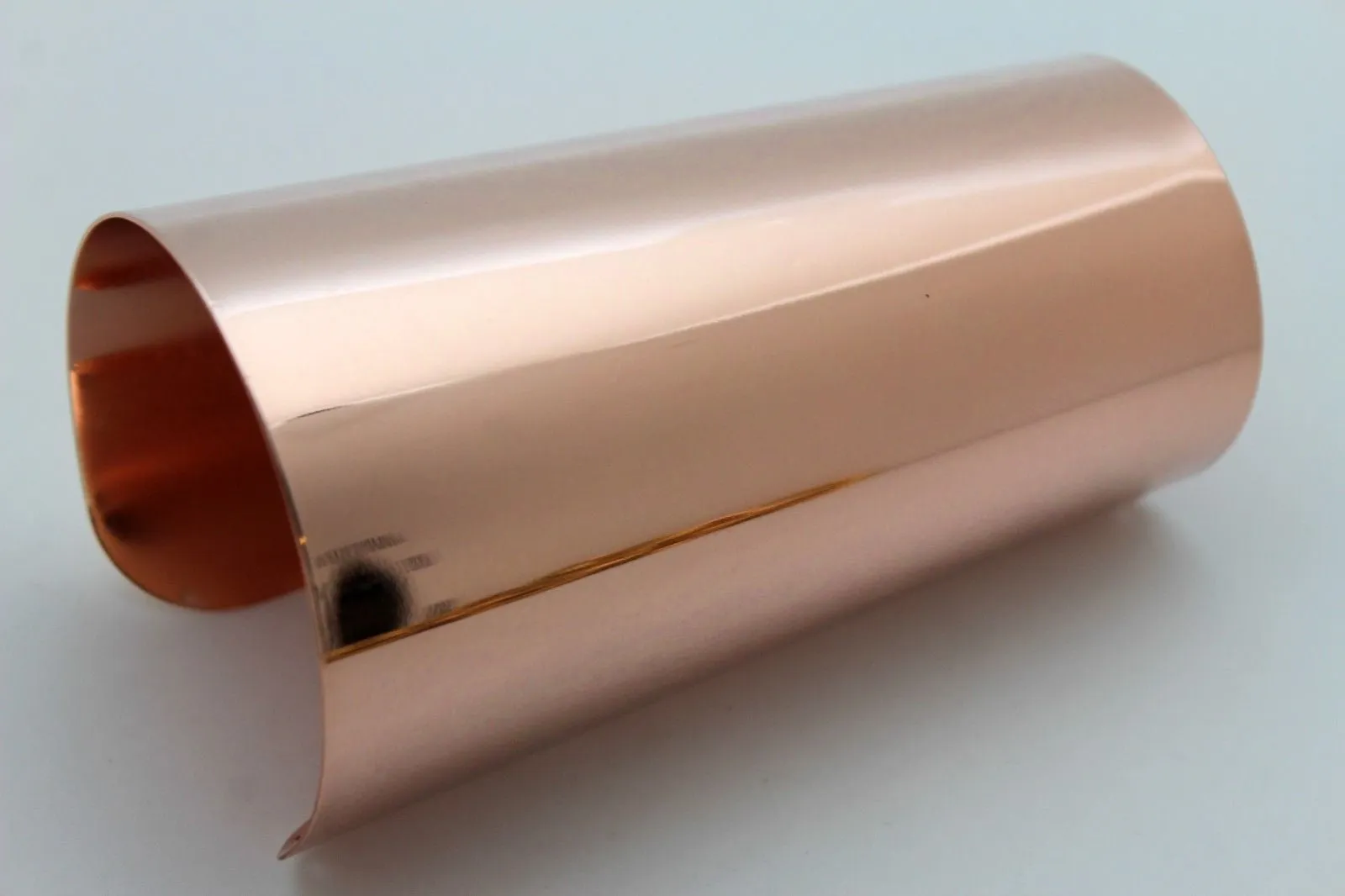 Shiny Light Pink Gold Metal Long Cuff Bracelet Bulky Wonder Fancy Style