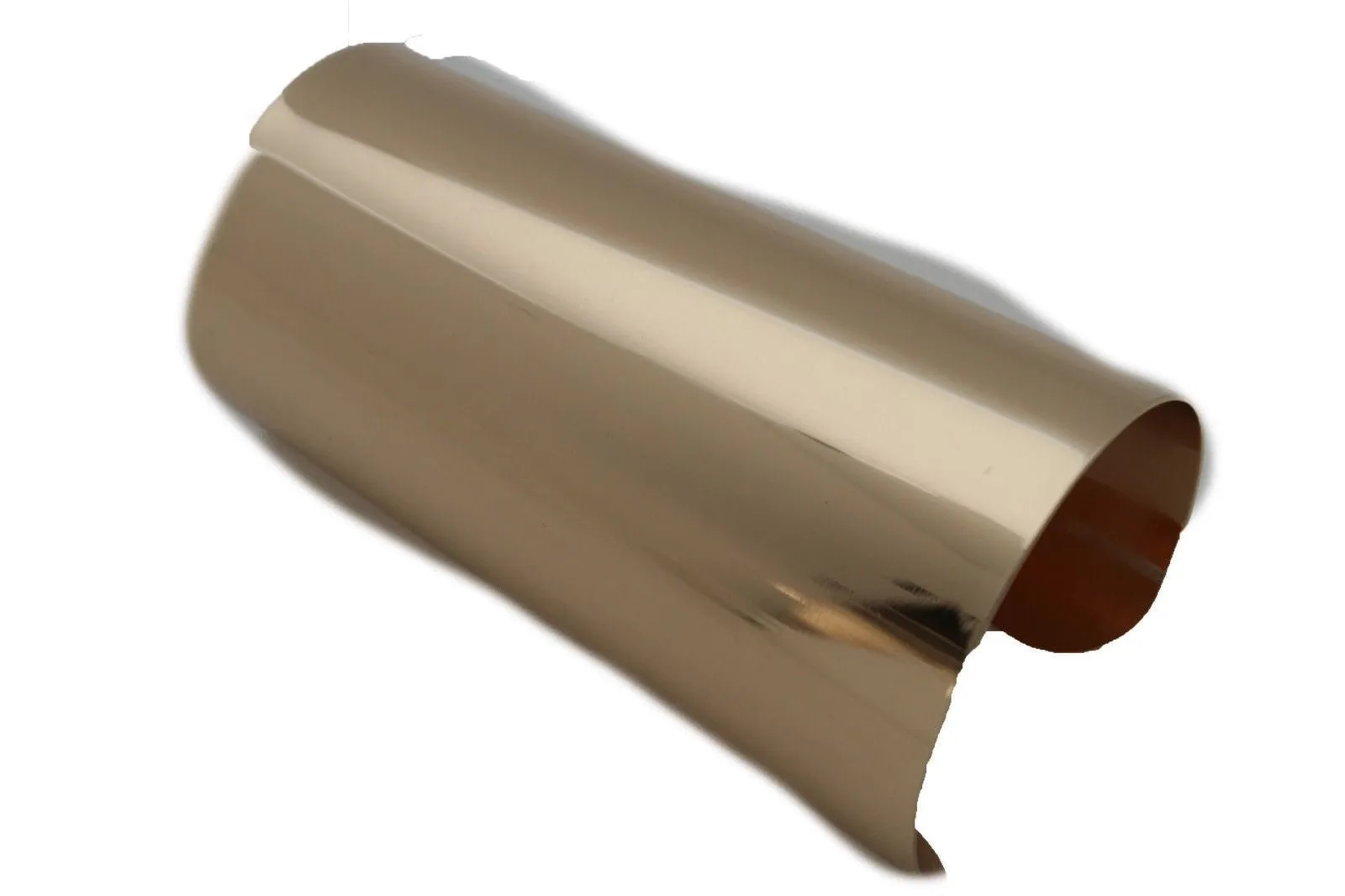 Shiny Light Pink Gold Metal Long Cuff Bracelet Bulky Wonder Fancy Style