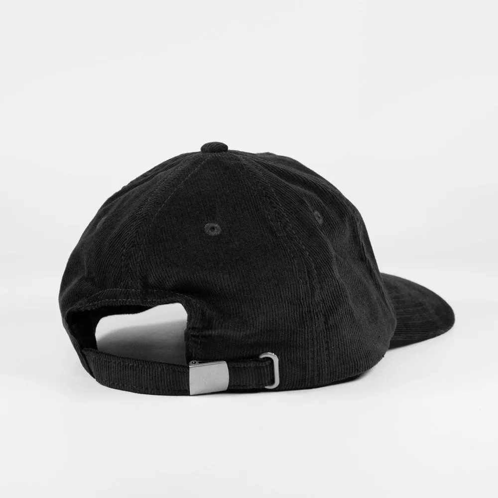 Short Straw 'Harvey' 6 Panel Cap (Black)