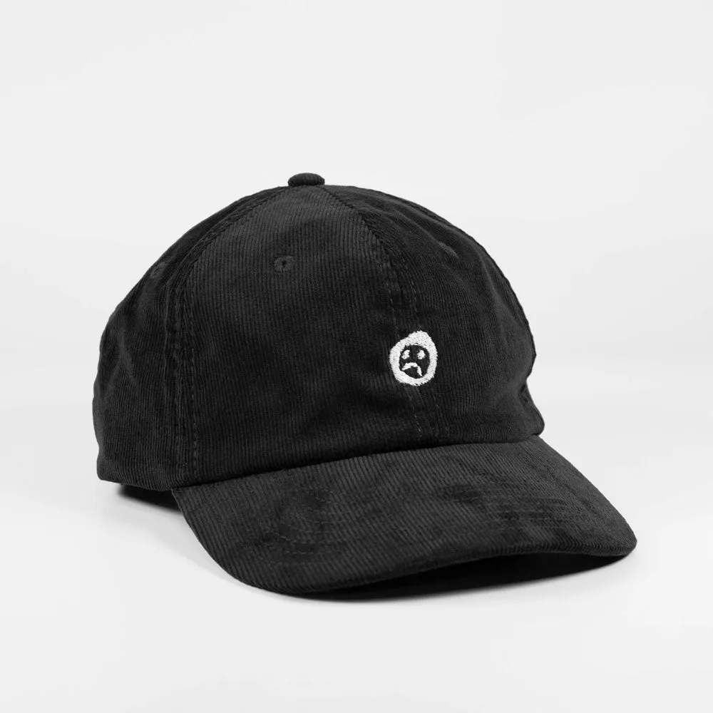Short Straw 'Harvey' 6 Panel Cap (Black)