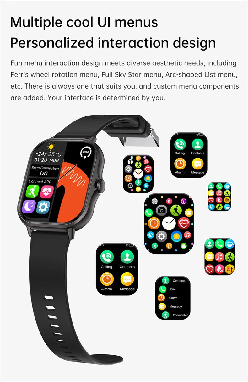 Smart Watch Heart Rate Monitor Bluetooth Talking Sports Fitness Tracker Waterproof Watch