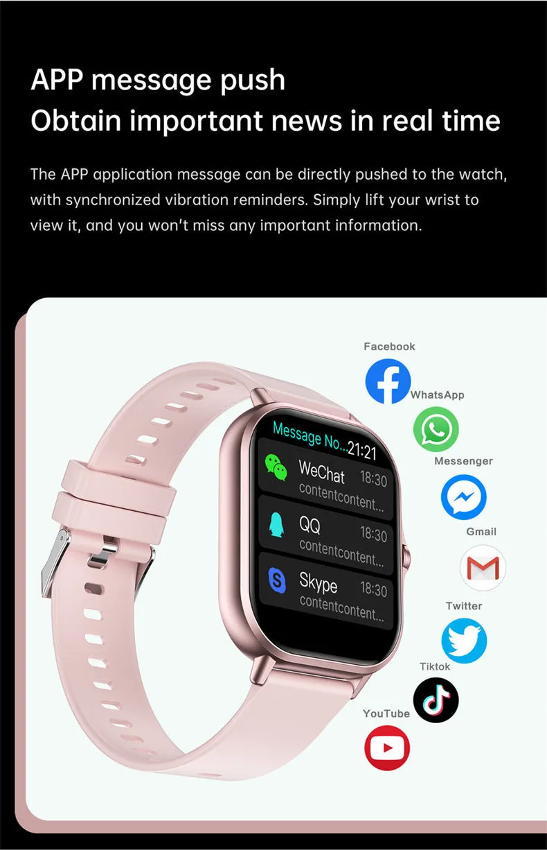 Smart Watch Heart Rate Monitor Bluetooth Talking Sports Fitness Tracker Waterproof Watch