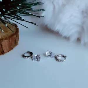 Sparkle Drop Earring in Silver