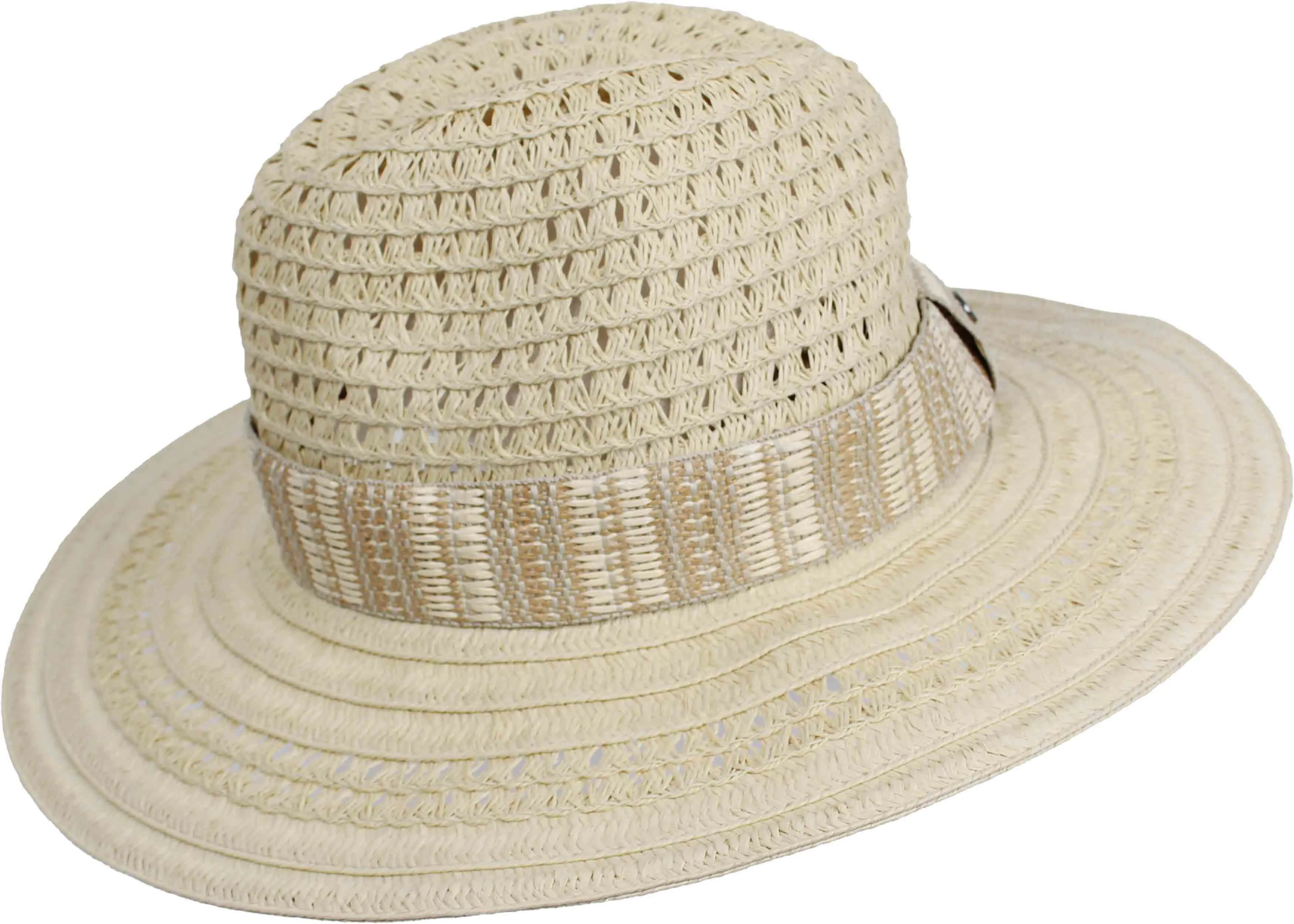 Striped Band Large Fedora