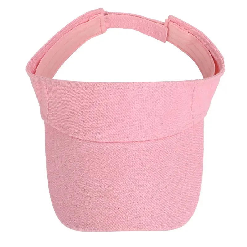 Summer Sun Hats Men Women Cotton Adjustable Visor UV Protection Top Empty Solid Sport Tennis Golf Running Sunscreen Baseball Cap