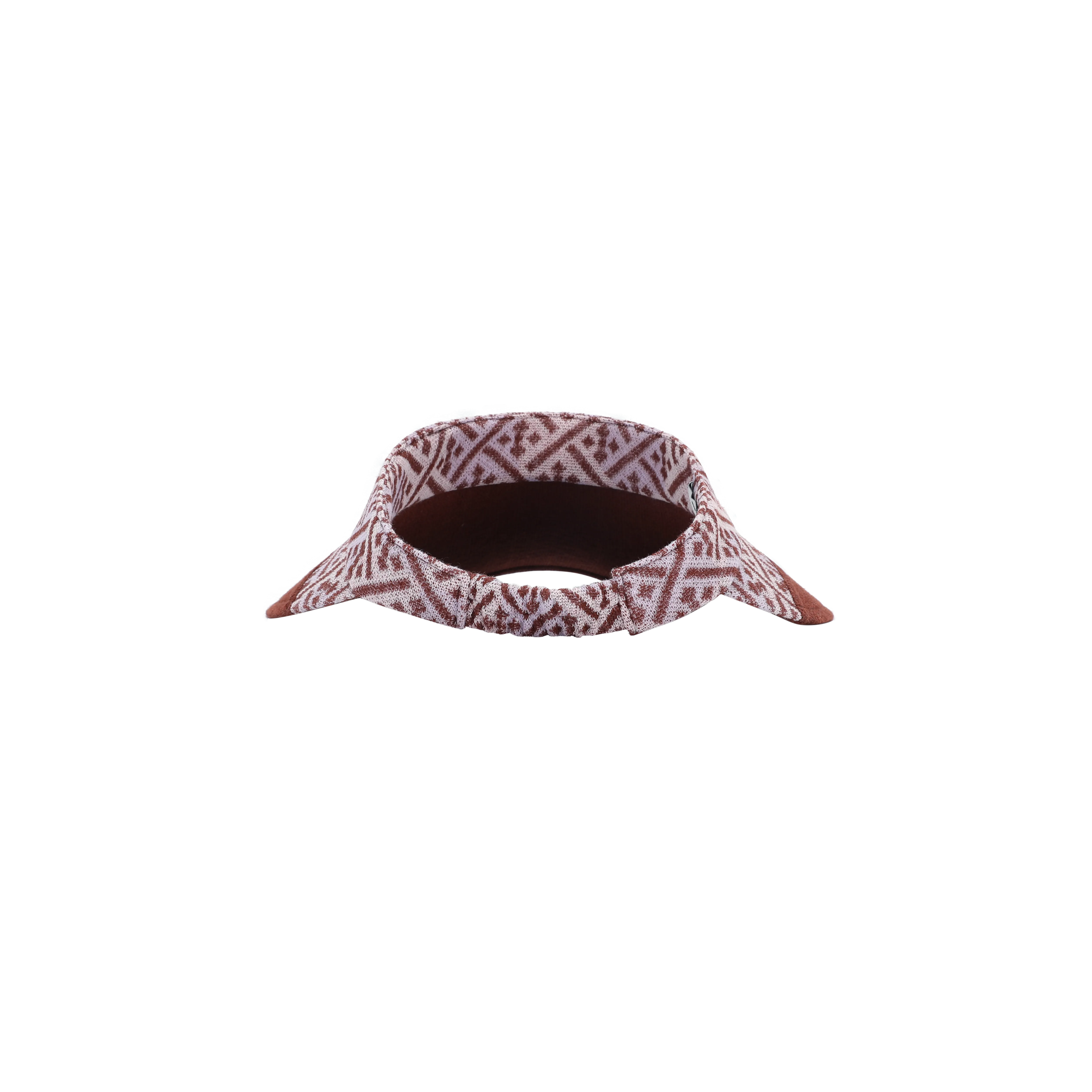 Textured Cotton Knit Sun Visor with Large Brim - Stylish Outdoor Hat for Sun Protection
