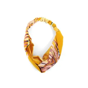 Tropical Changes Headband in Mustard