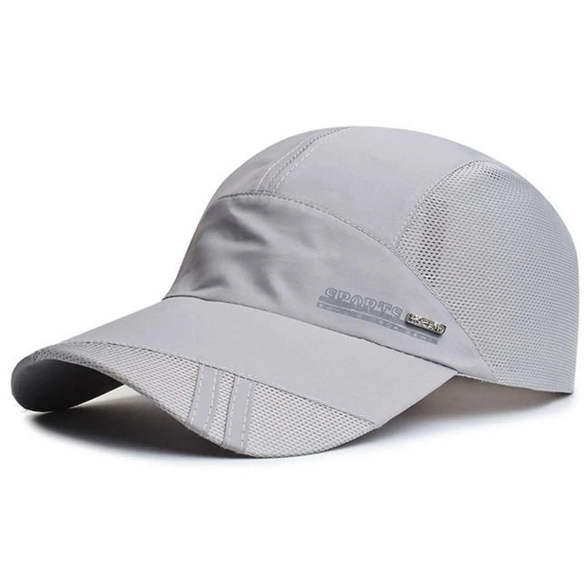 Unisex Mesh Brim Tennis Cap Quick Dry Adjustable Baseball Hat Summer UV Protection Outdoor Cap Sports Hats