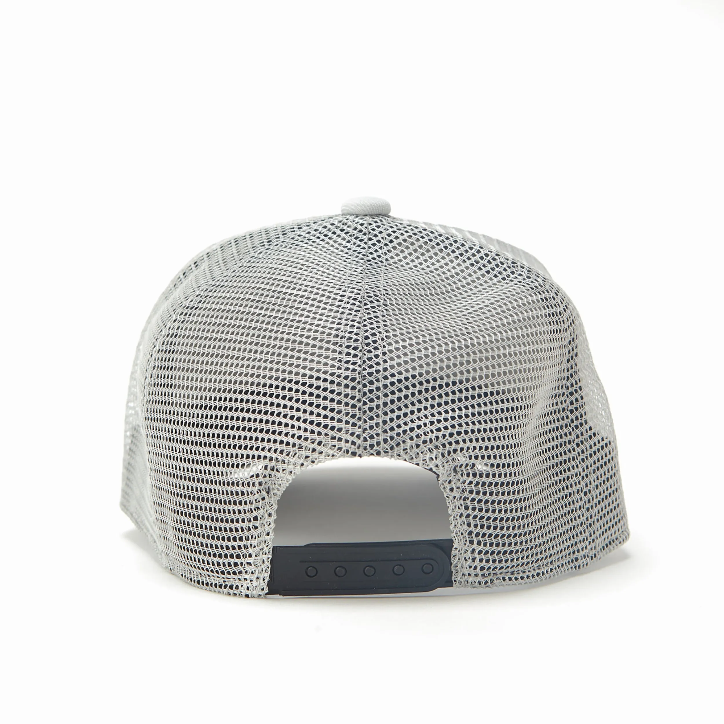 USA Flag Grey Mesh Trucker Hat