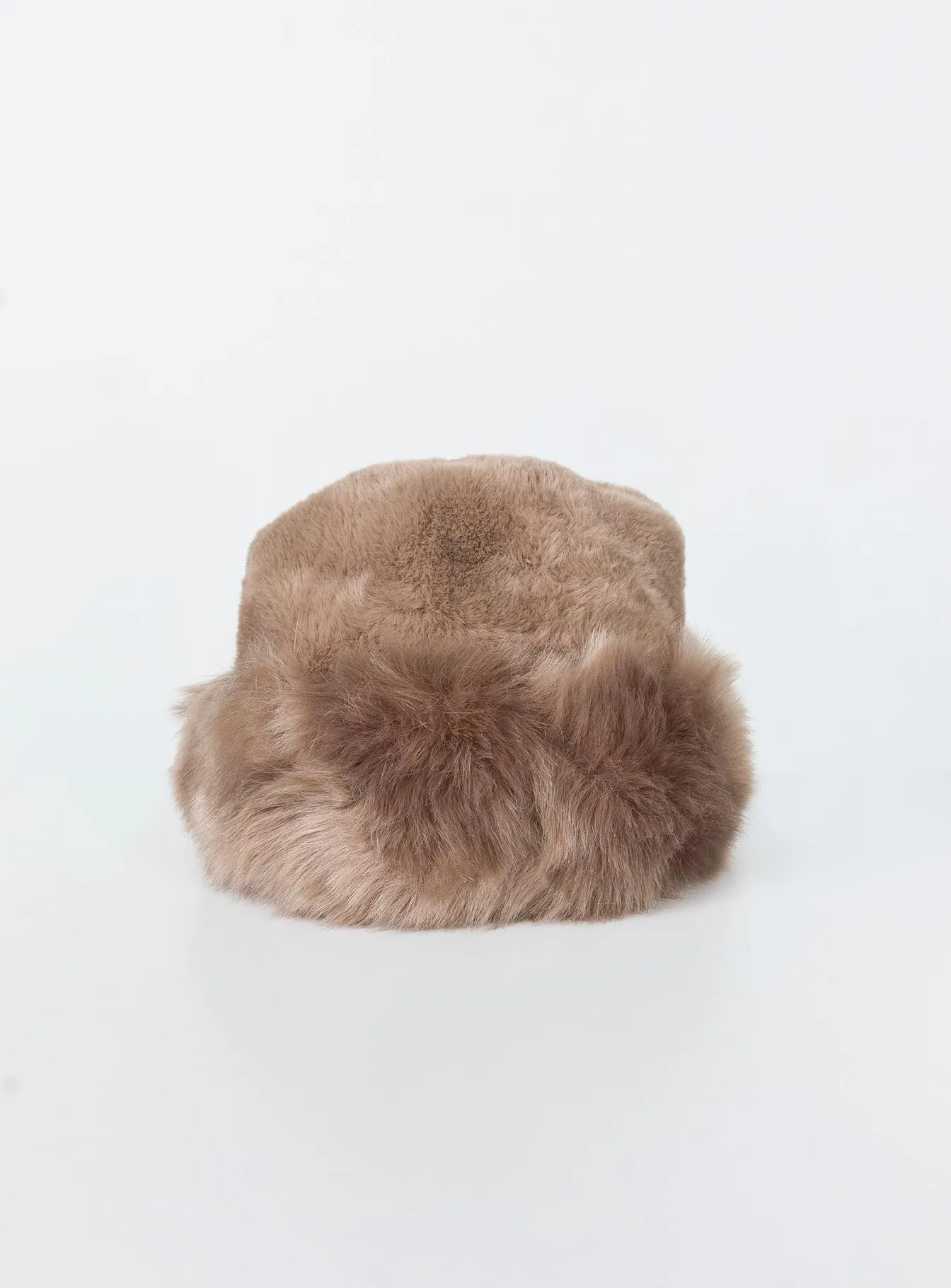 Veruca Fluffy Hat Brown