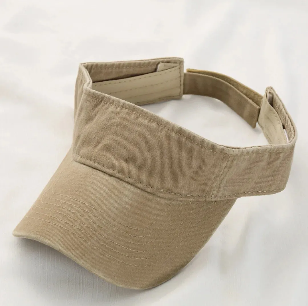 Visors Denim Women Summer Outdoor Sport Sun Baseball Cap Hat for Golf Hiking Tennis Running Man Sunscreen Cap