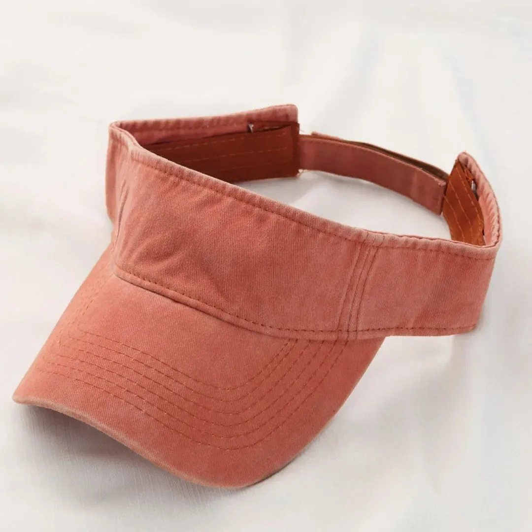 Visors Denim Women Summer Outdoor Sport Sun Baseball Cap Hat for Golf Hiking Tennis Running Man Sunscreen Cap