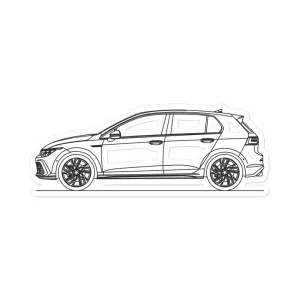 Volkswagen Golf GTI MK8 Outline Sticker