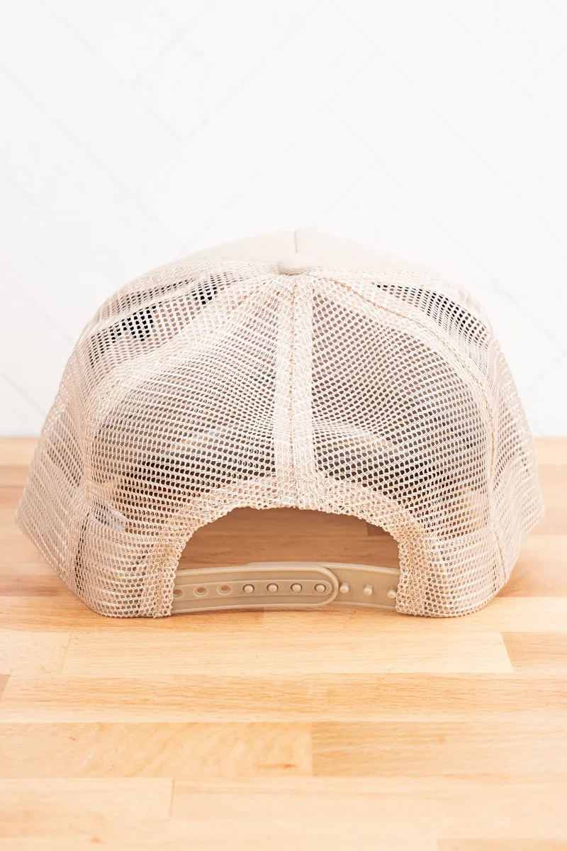 Watercolor Coquette Bow Twill Front Mesh Trucker Cap