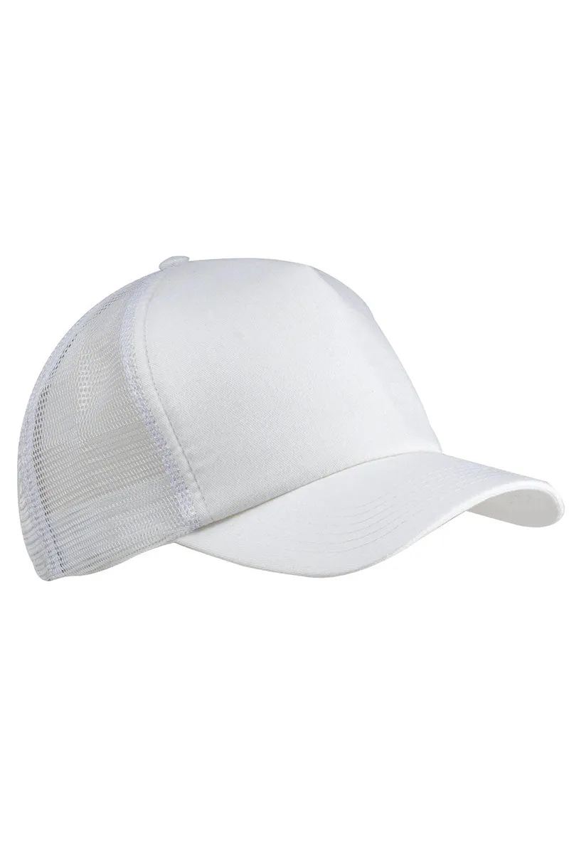 Watercolor Coquette Bow Twill Front Mesh Trucker Cap