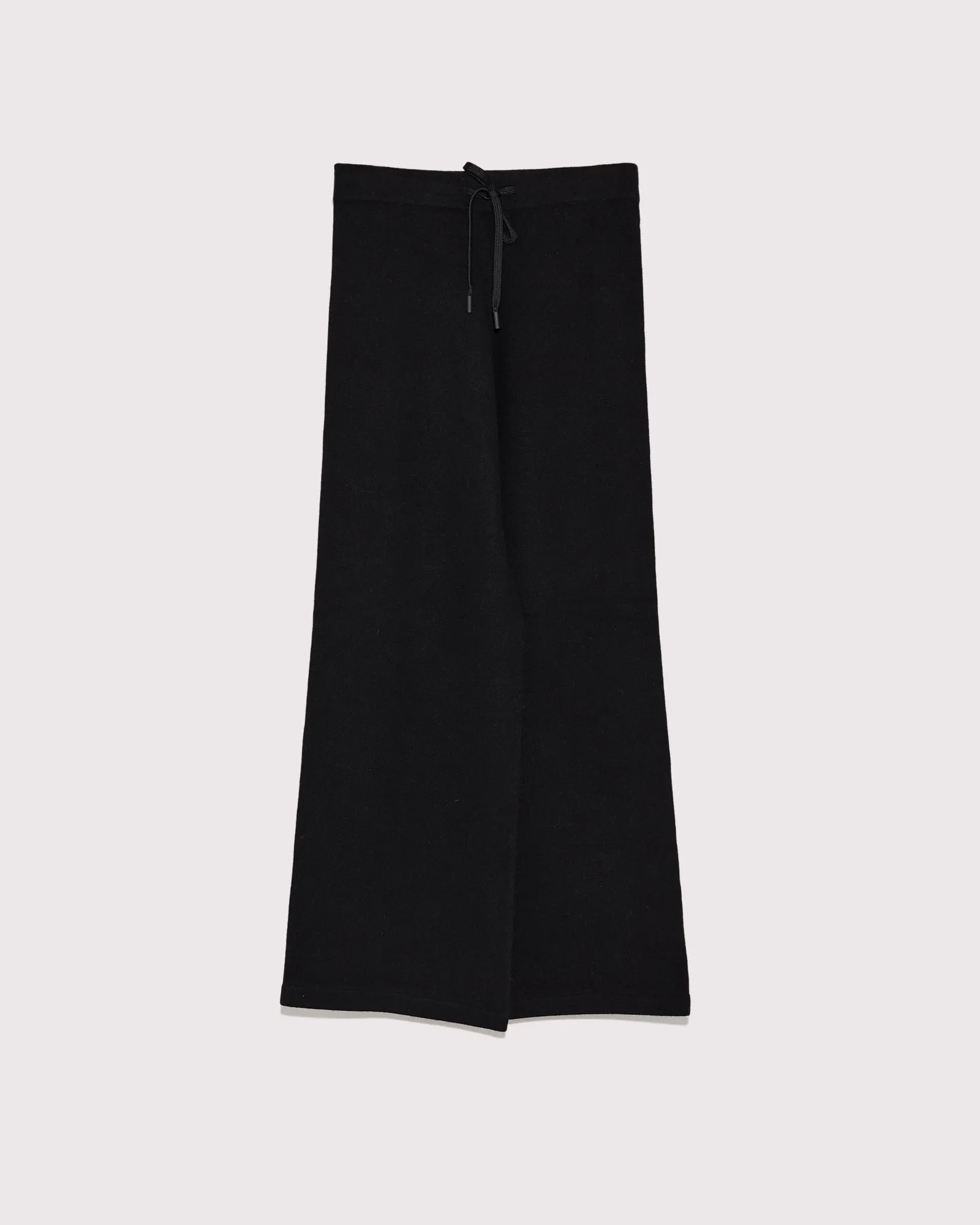 Wide-leg knit trousers