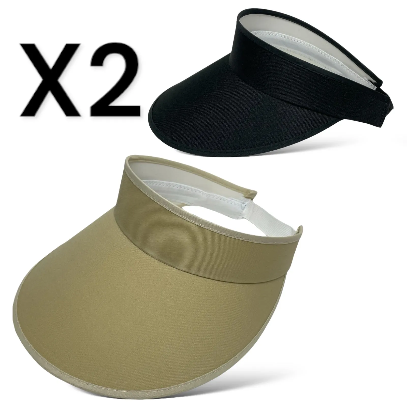 Women’s Sports Sun Visor, Adjustable, Tennis, Golf, Headband Cap