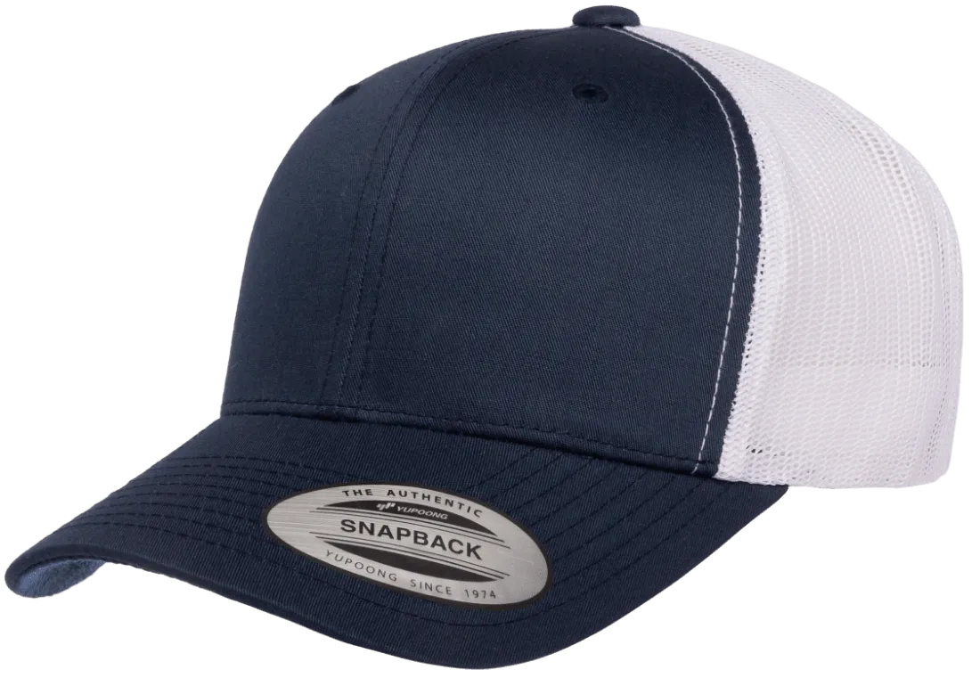 YP Classics Mesh Back Trucker Cap Navy White