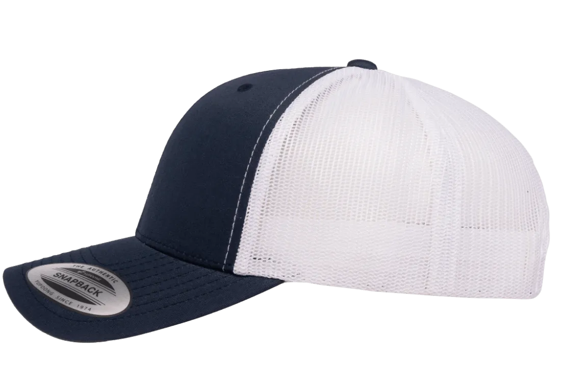YP Classics Mesh Back Trucker Cap Navy White