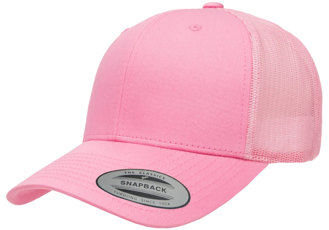 YP Classics Mesh Back Trucker Cap Pink
