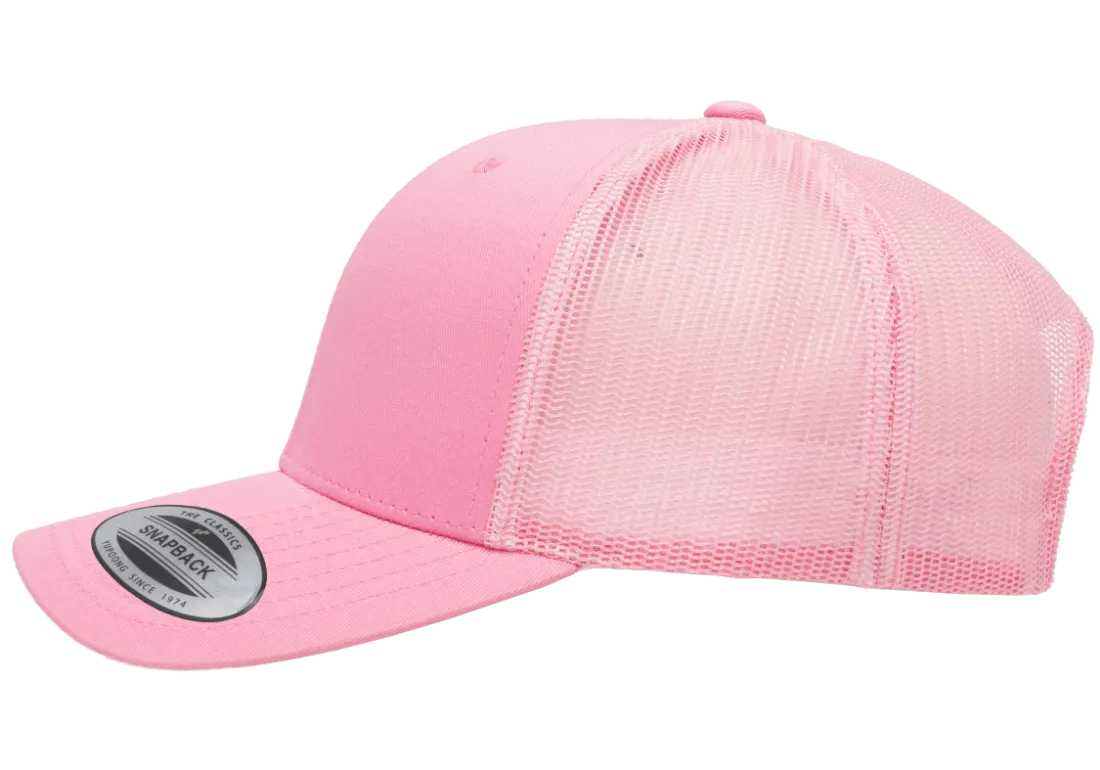 YP Classics Mesh Back Trucker Cap Pink