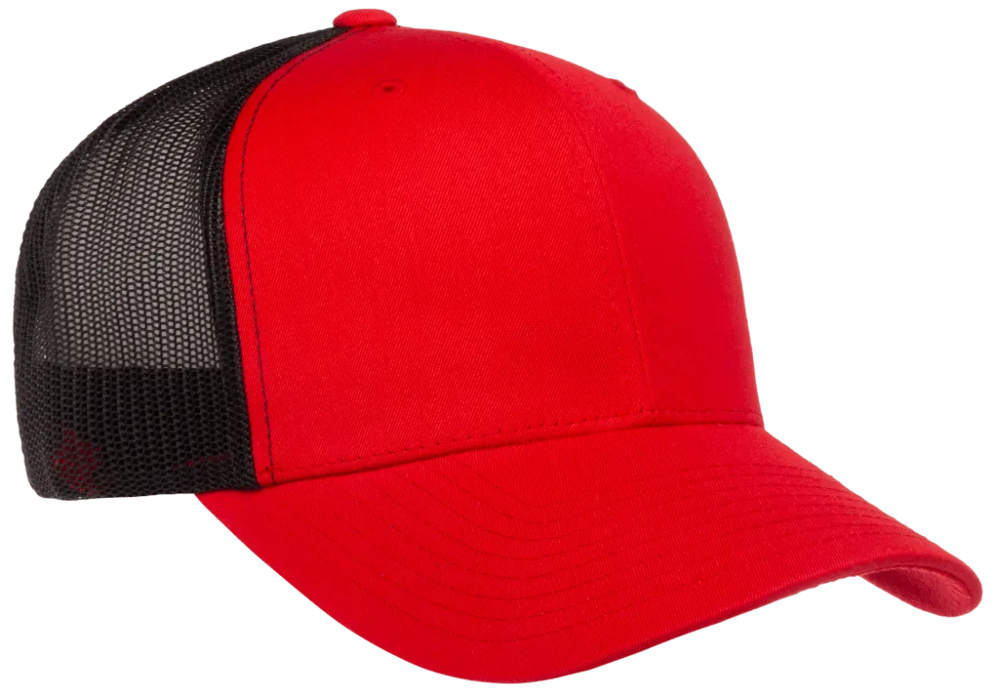 YP Classics Mesh Back Trucker Cap Red Black