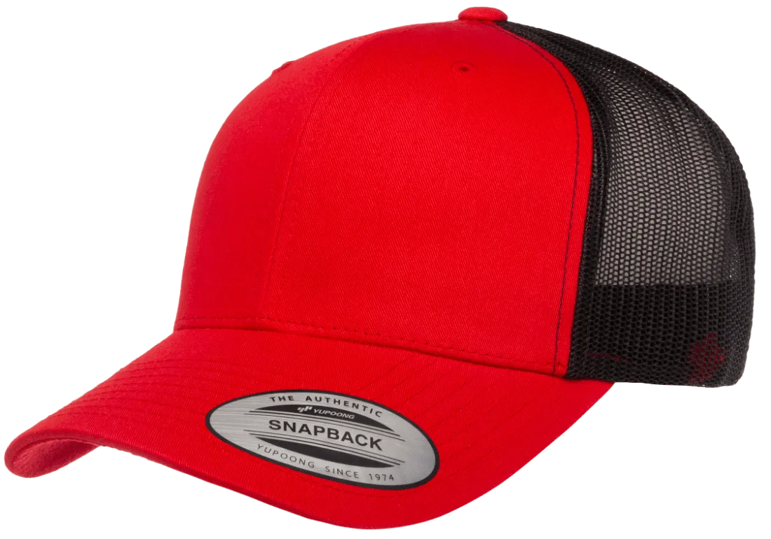 YP Classics Mesh Back Trucker Cap Red Black