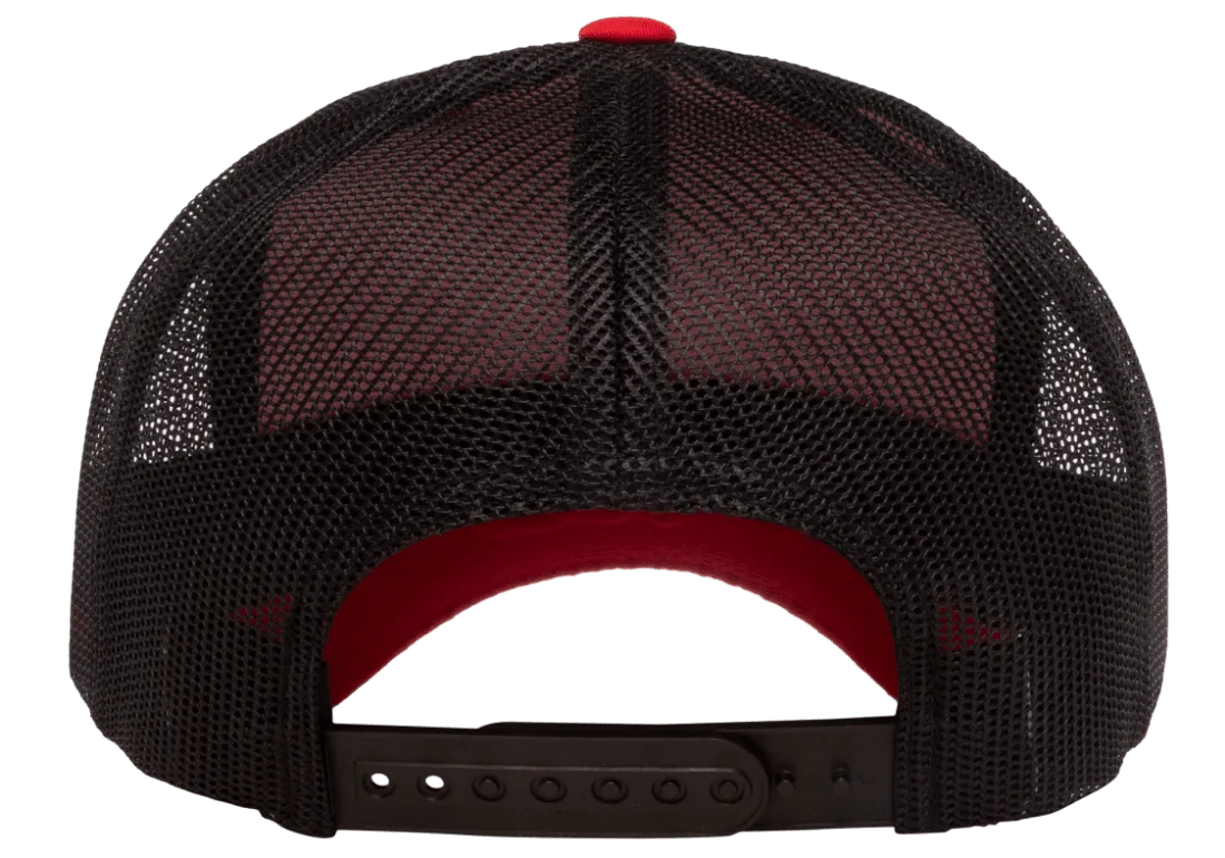 YP Classics Mesh Back Trucker Cap Red Black