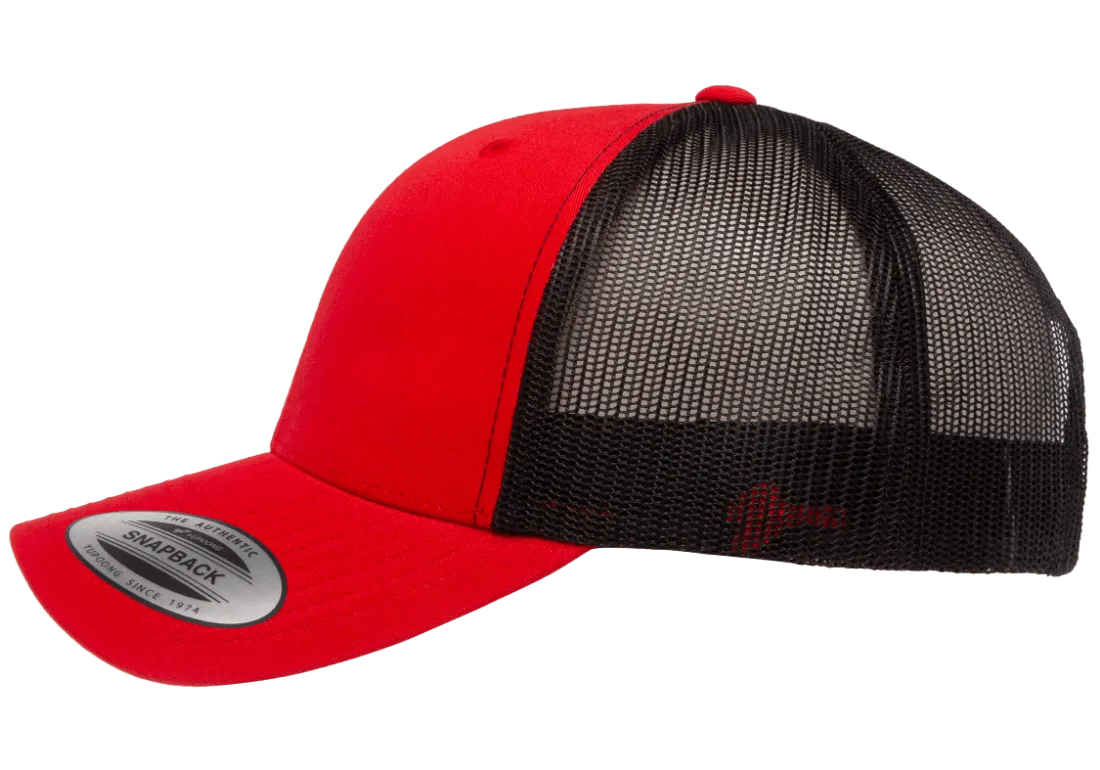 YP Classics Mesh Back Trucker Cap Red Black